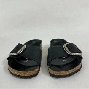 - Birkenstock Madrid Big Buckle Black Narrow Width